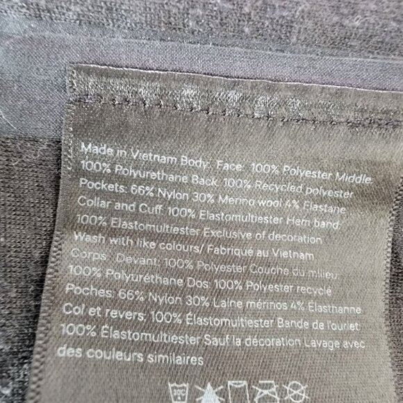 Lululemon Women's Diamond Dye Green Multi Lab Textured Fleece Bomber Jacket XL - Picture 8 of 10